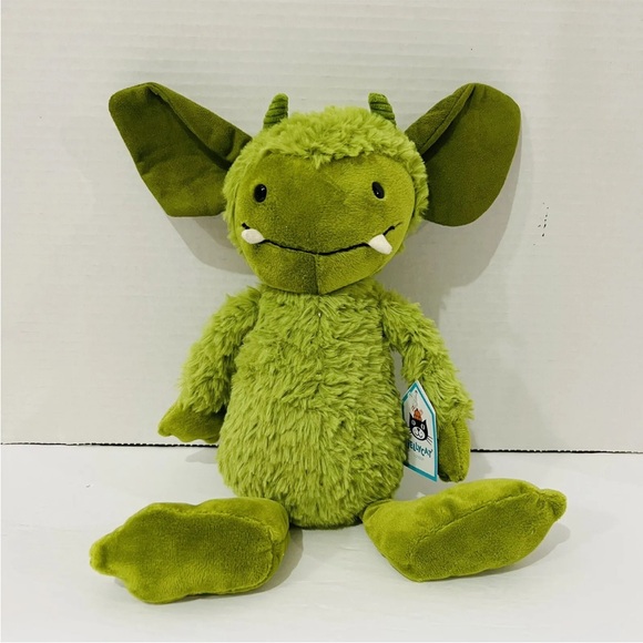 jellycat Grizzo Gremlin green monster stuffed Animals toy plush 12” - Picture 1 of 4